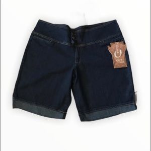 Stretch Blue shorts plus size